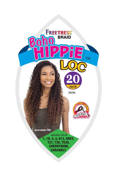 SHAKE N GO Freetress Boho Hippie Crochet Loc 20
